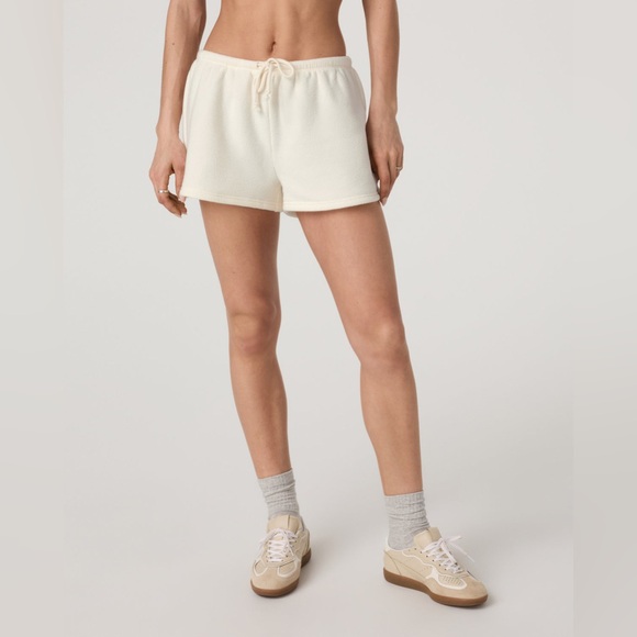 Vuori Women's Ivory Athletic Shorts - Picture 1 of 8
